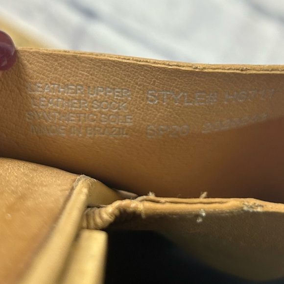 Madewell Women's Camel Slide Sandals w/Block Heel. Size 9. - Picture 8 of 9